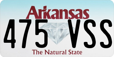 AR license plate 475VSS