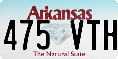 AR license plate 475VTH