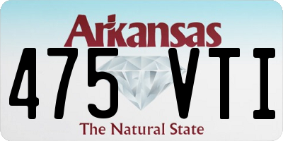 AR license plate 475VTI