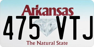 AR license plate 475VTJ