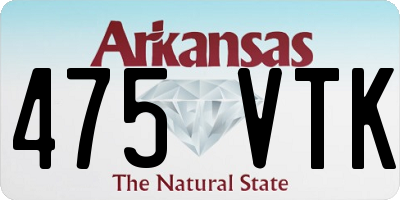 AR license plate 475VTK