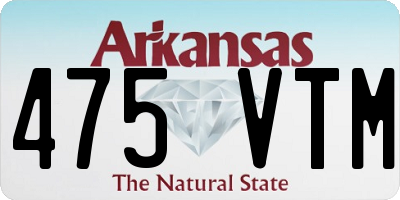 AR license plate 475VTM