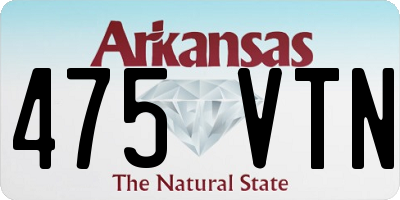AR license plate 475VTN
