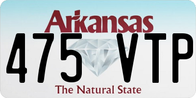 AR license plate 475VTP