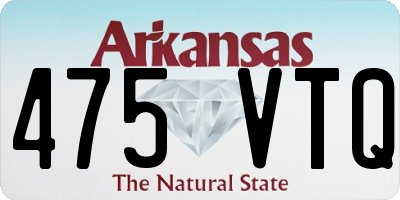 AR license plate 475VTQ
