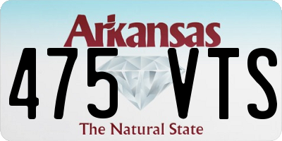 AR license plate 475VTS