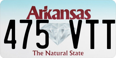 AR license plate 475VTT