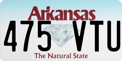 AR license plate 475VTU