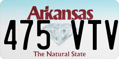 AR license plate 475VTV