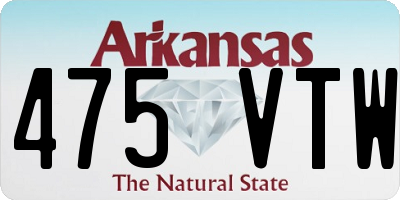 AR license plate 475VTW