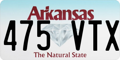 AR license plate 475VTX