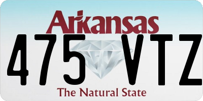 AR license plate 475VTZ