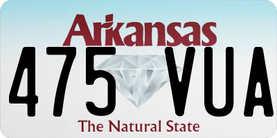AR license plate 475VUA