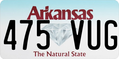 AR license plate 475VUG