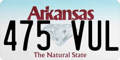 AR license plate 475VUL