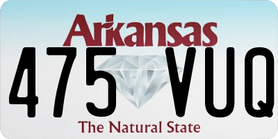 AR license plate 475VUQ