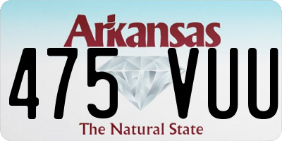 AR license plate 475VUU