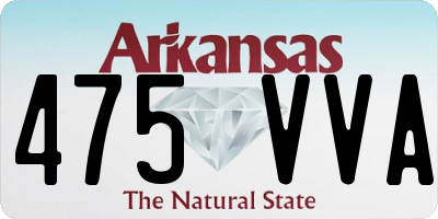 AR license plate 475VVA