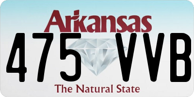 AR license plate 475VVB