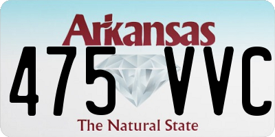 AR license plate 475VVC