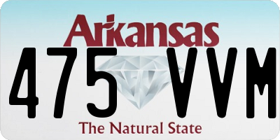 AR license plate 475VVM