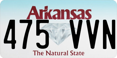 AR license plate 475VVN