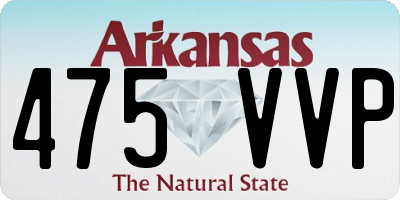 AR license plate 475VVP