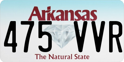 AR license plate 475VVR