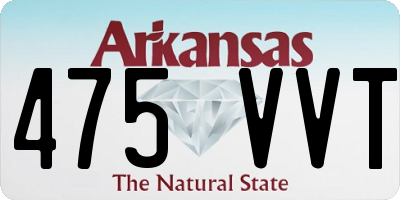 AR license plate 475VVT
