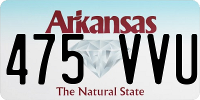 AR license plate 475VVU
