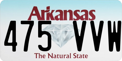 AR license plate 475VVW