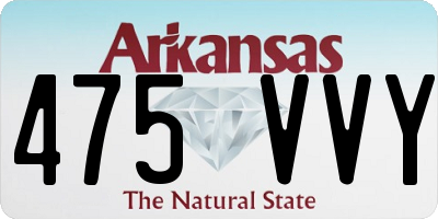 AR license plate 475VVY