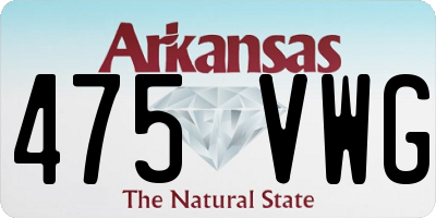 AR license plate 475VWG