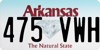 AR license plate 475VWH