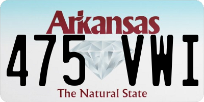 AR license plate 475VWI