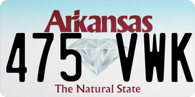 AR license plate 475VWK