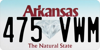 AR license plate 475VWM