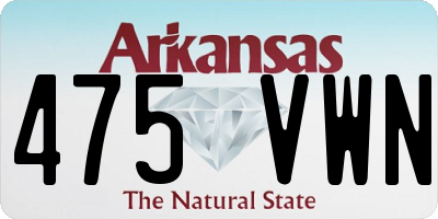 AR license plate 475VWN