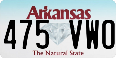 AR license plate 475VWO