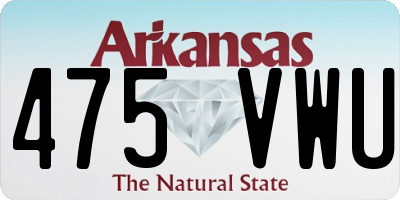 AR license plate 475VWU