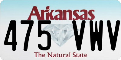 AR license plate 475VWV