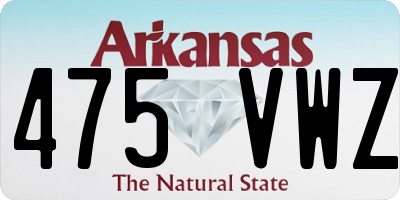 AR license plate 475VWZ