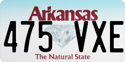 AR license plate 475VXE