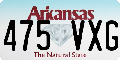 AR license plate 475VXG