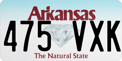 AR license plate 475VXK