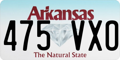 AR license plate 475VXO