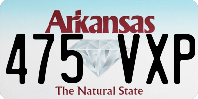 AR license plate 475VXP