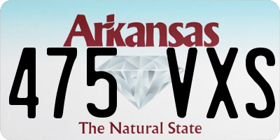 AR license plate 475VXS