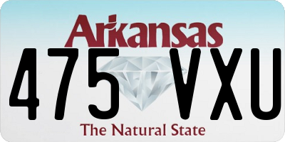 AR license plate 475VXU