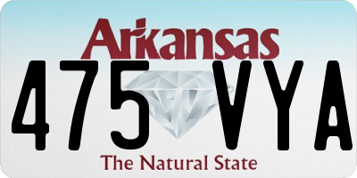 AR license plate 475VYA